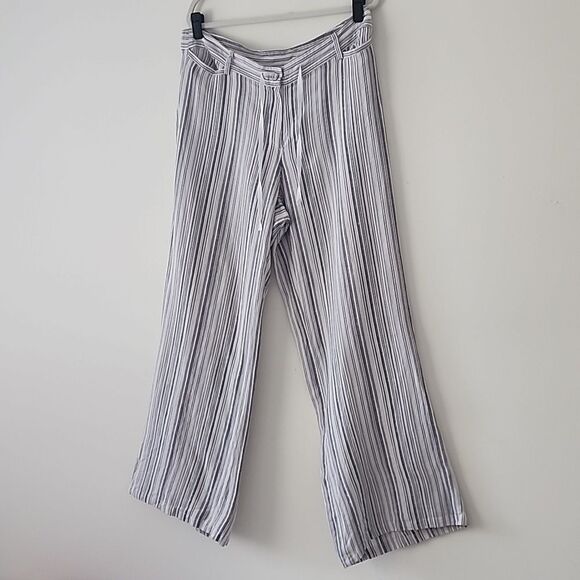 Lane Bryant Linen Stripes Wide Leg Waist Band Pants 14/16 XXL (T20) - Picture 4 of 7